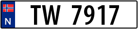 Trailer License Plate